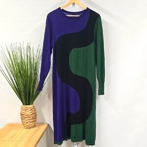 Marimekko Purple and Green Dress